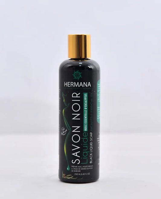 Savon Noir Liquide Eucalyptus - Hermana Cosmetic