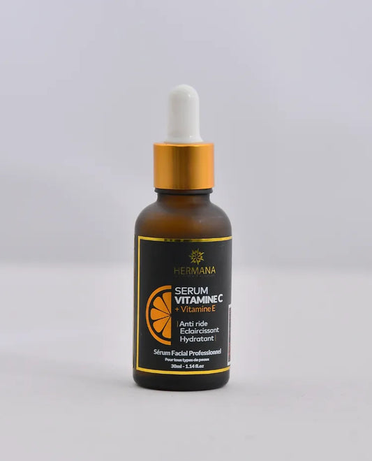 Sérum Éclat Vitamine C Stabilisée – Vitamine E, Huile d’Argan & Figue de Barbarie - Hermana Cosmetic