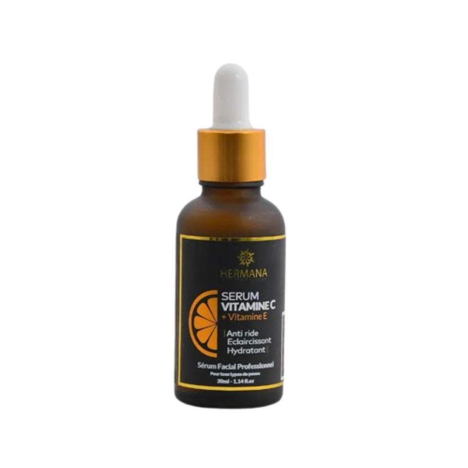 Sérum Éclat Vitamine C Stabilisée – Vitamine E, Huile d’Argan & Figue de Barbarie